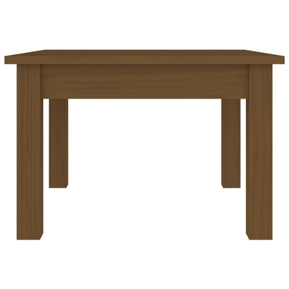 Tavolino da Salotto ambra 45x45x30 cm Legno Massello di Pino