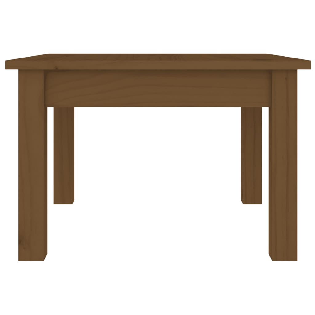 Tavolino da Salotto ambra 45x45x30 cm Legno Massello di Pino