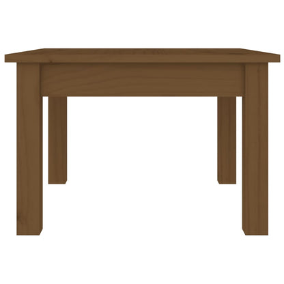 Tavolino da Salotto ambra 45x45x30 cm Legno Massello di Pino