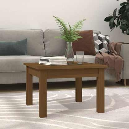 Tavolino da Salotto ambra 45x45x30 cm Legno Massello di Pino | homemem39