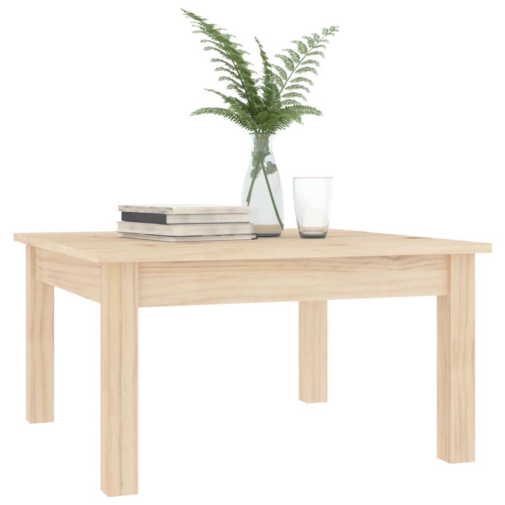 Tavolino da Salotto 55x55x30 cm Legno Massello di Pino | homemem39