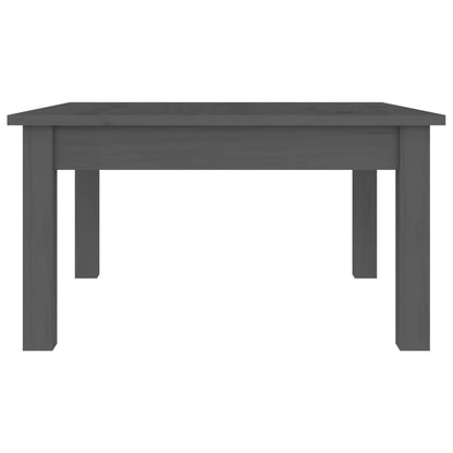 Tavolino da Salotto Grigio 55x55x30 cm Legno Massello di Pino | homemem39