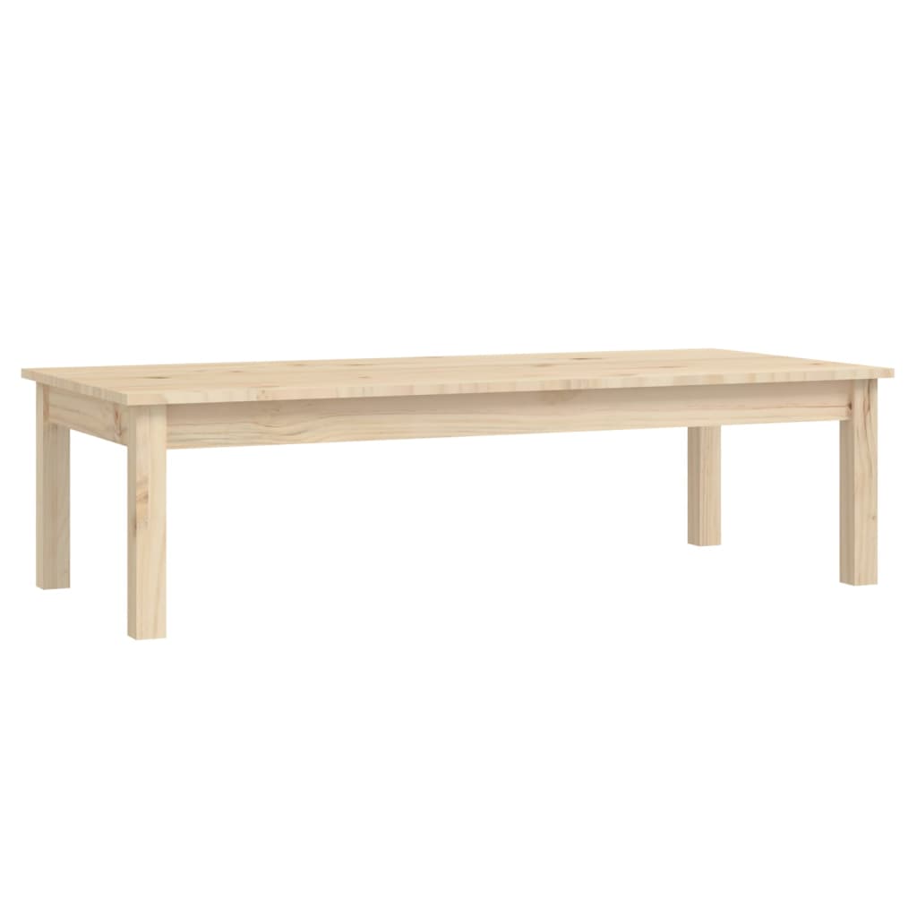 Tavolino da Salotto 110x50x30 cm Legno Massello di Pino - homemem39