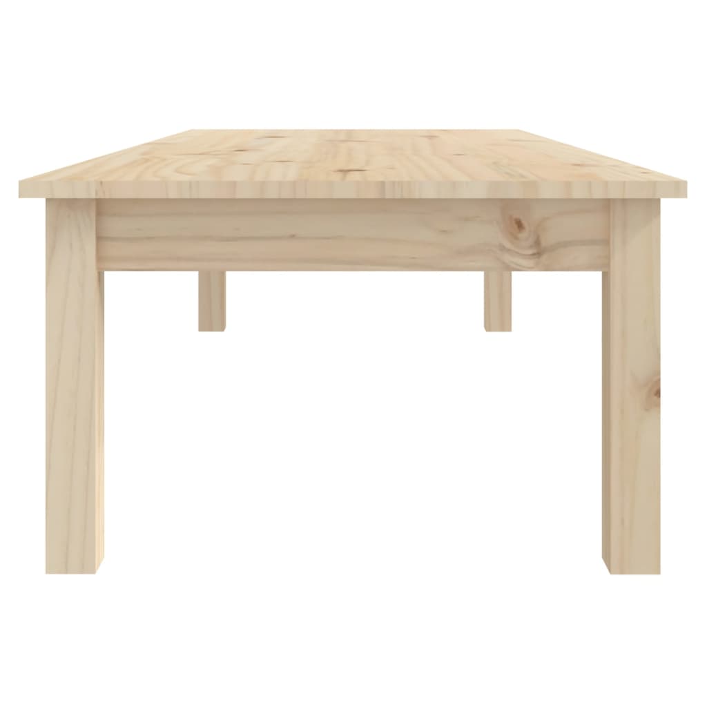 Tavolino da Salotto 110x50x30 cm Legno Massello di Pino - homemem39