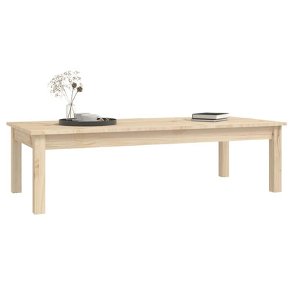 Tavolino da Salotto 110x50x30 cm Legno Massello di Pino - homemem39