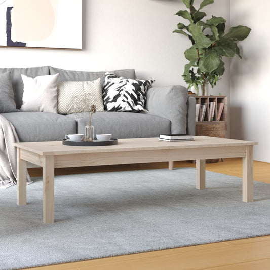 Tavolino da Salotto 110x50x30 cm Legno Massello di Pino | homemem39