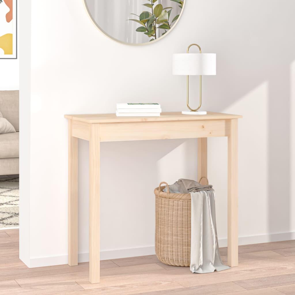 Tavolo Consolle 80x40x75 cm in Legno Massello di Pino | homemem39