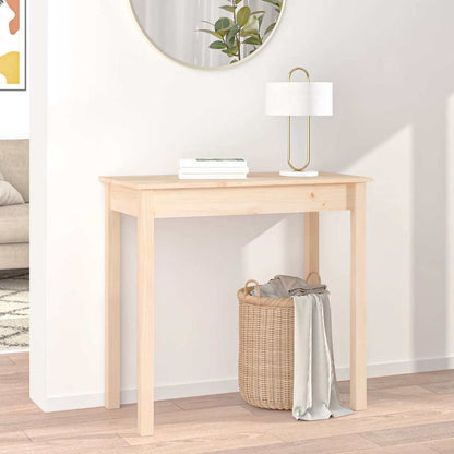 Tavolo Consolle 80x40x75 cm in Legno Massello di Pino