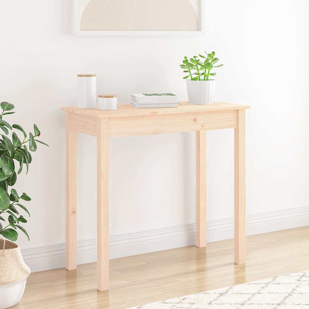Tavolo Consolle 80x40x75 cm in Legno Massello di Pino