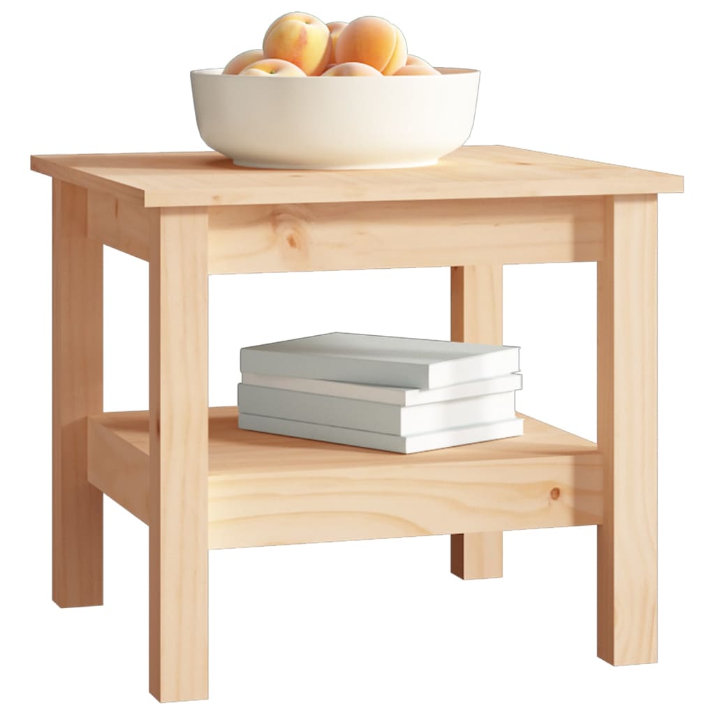 Tavolino da caffè 45x45x40 cm in legno massello di pino | homemem39