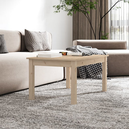 Tavolino da Salotto 80x50x40 cm Legno Massello di Pino | homemem39