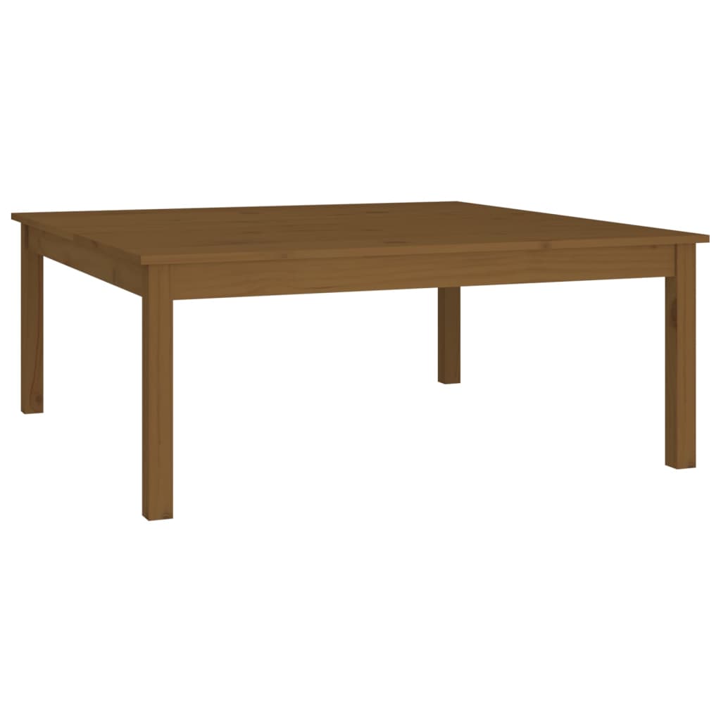 Tavolino da Salotto Marrone Cera 100x100x40 cm Legno di Pino - homemem39