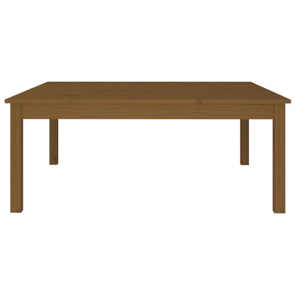 Tavolino da Salotto Marrone Cera 100x100x40 cm Legno di Pino - homemem39