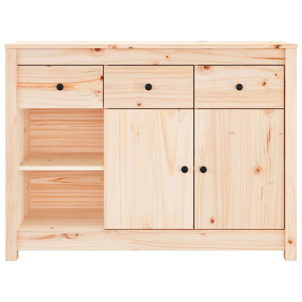 Credenza 100x35x74 cm in Legno Massello di Pino - homemem39