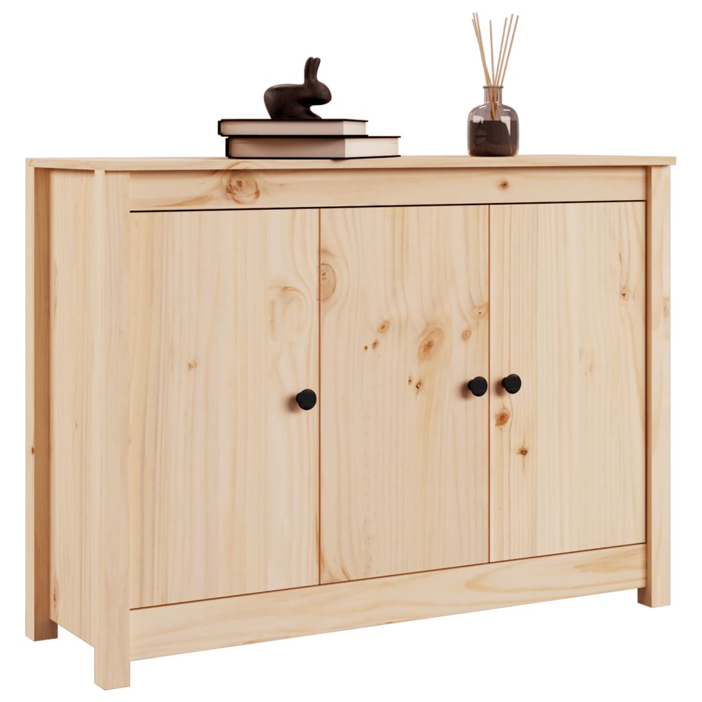 Credenza 100x35x74 cm in Legno Massello di Pino - homemem39