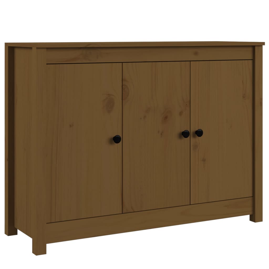 Credenza ambra 100x35x74 cm in Legno Massello di Pino - homemem39