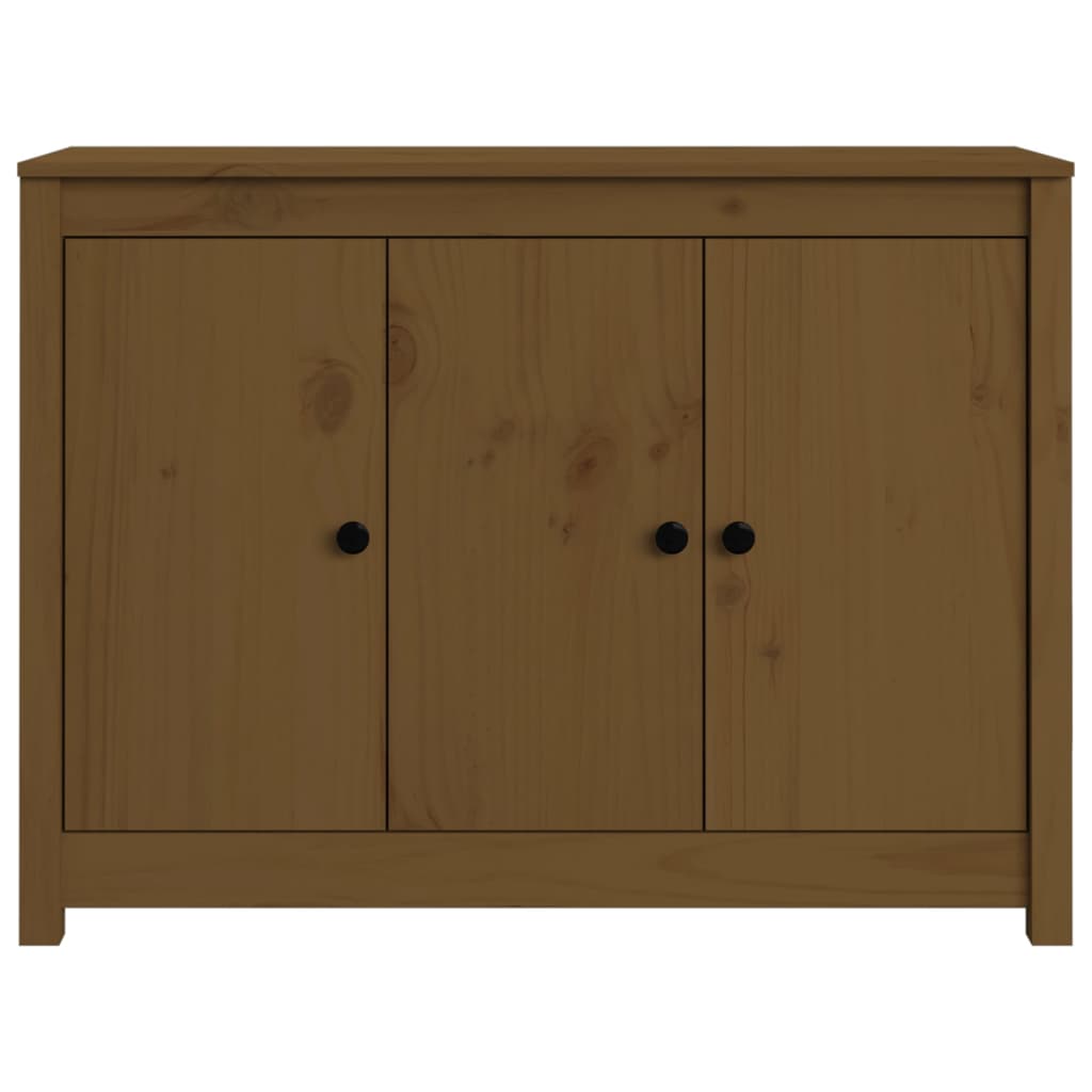 Credenza ambra 100x35x74 cm in Legno Massello di Pino - homemem39