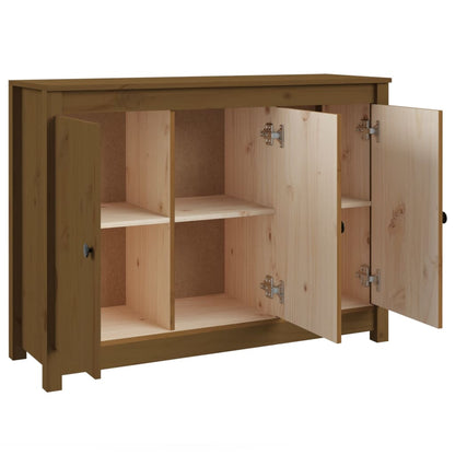 Credenza ambra 100x35x74 cm in Legno Massello di Pino - homemem39