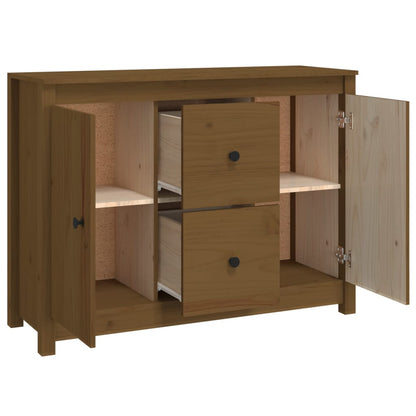 Credenza ambra 100x35x74 cm in Legno Massello di Pino - homemem39