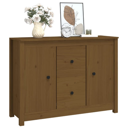 Credenza ambra 100x35x74 cm in Legno Massello di Pino - homemem39