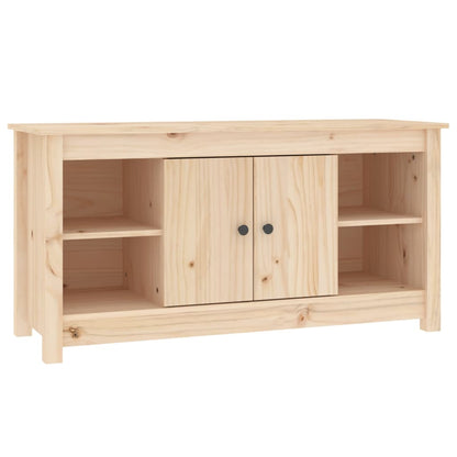 Mobile Porta TV 103x36,5x52 cm in Legno Massello di Pino - homemem39