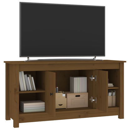 Mobile Porta TV Ambra 103x36,5x52 cm in Legno Massello di Pino