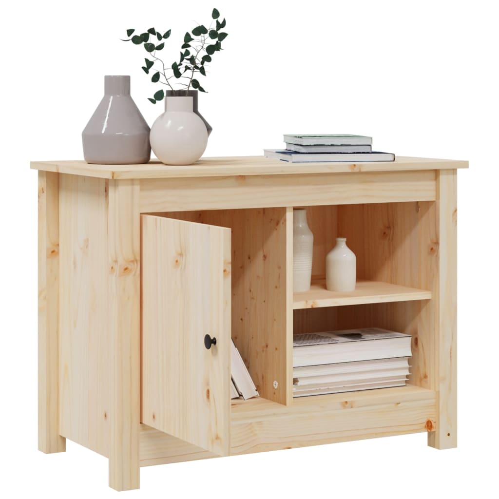 Mobile Porta TV 70x36,5x52 cm in Legno Massello di Pino - homemem39