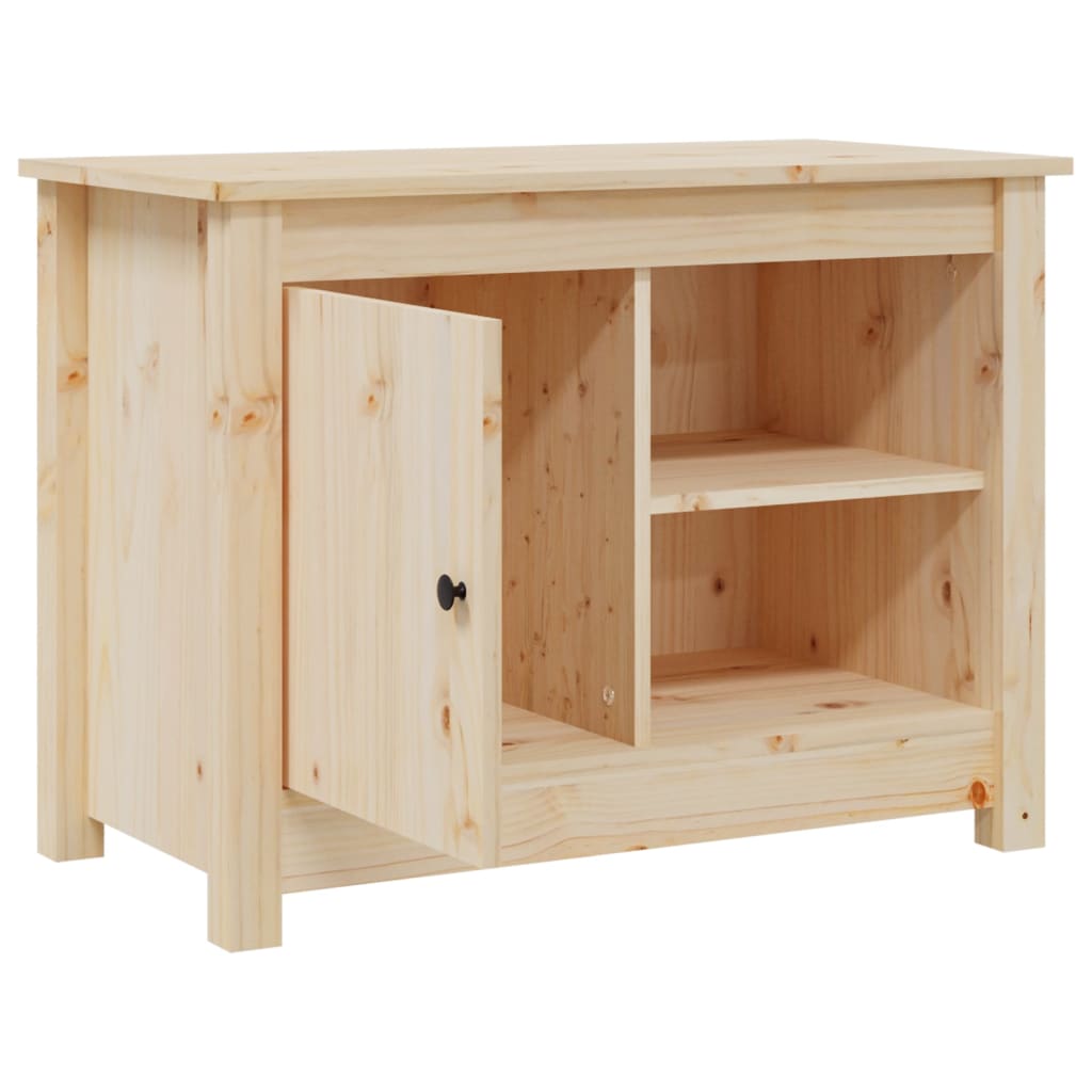 Mobile Porta TV 70x36,5x52 cm in Legno Massello di Pino - homemem39