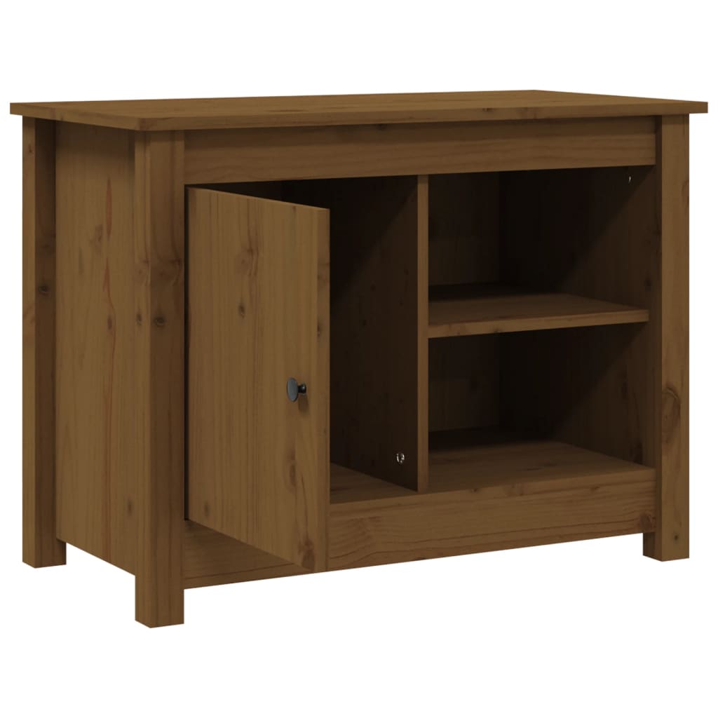 Mobile Porta TV ambra 70x36,5x52 cm in Legno Massello di Pino - homemem39
