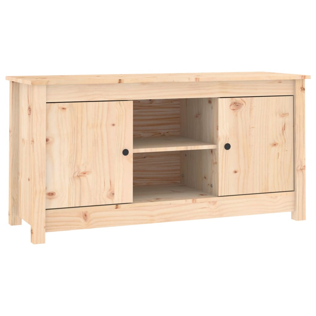 Mobile Porta TV 103x36,5x52 cm in Legno Massello di Pino - homemem39