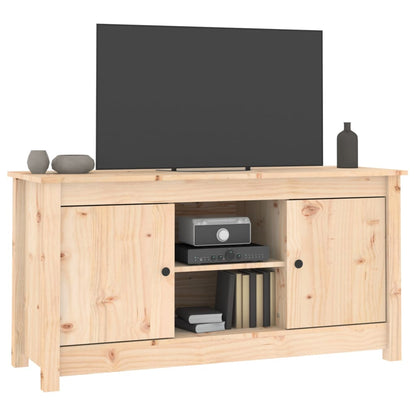 Mobile Porta TV 103x36,5x52 cm in Legno Massello di Pino - homemem39