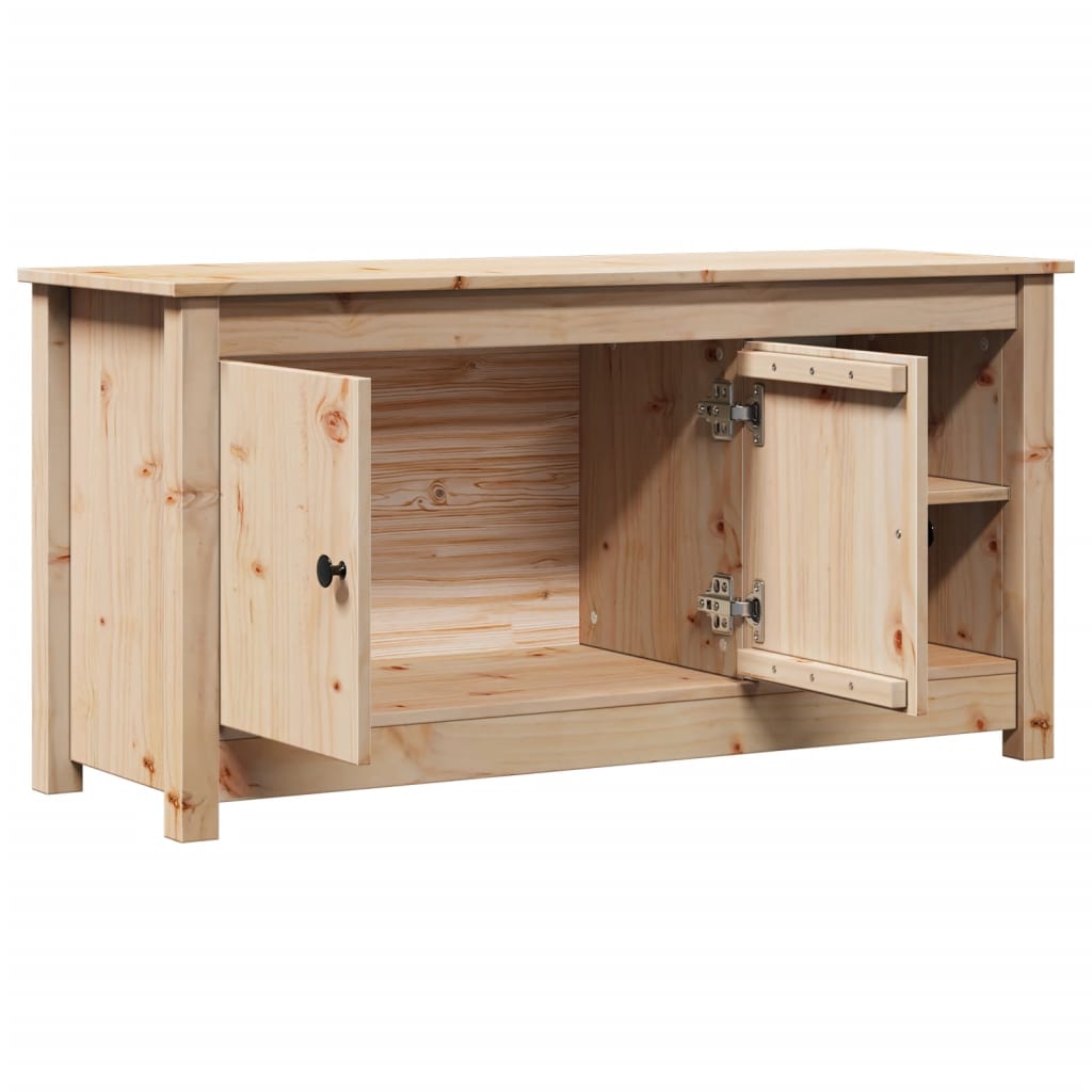 Mobile Porta TV 103x36,5x52 cm in Legno Massello di Pino - homemem39