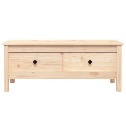 Tavolino da Salotto 100x50x40 cm Legno Massello di Pino | homemem39