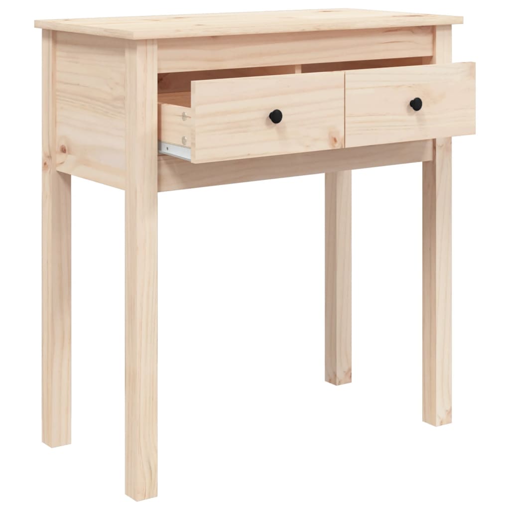 Tavolo Consolle 70x35x75 cm in Legno Massello di Pino | homemem39