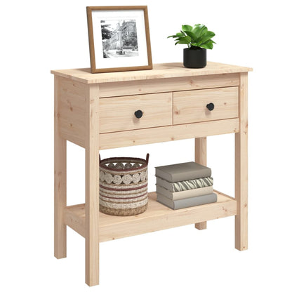 Tavolo Consolle 75x35x75 cm in Legno Massello di Pino | homemem39