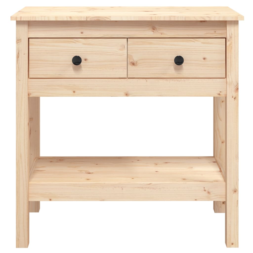Tavolo Consolle 75x35x75 cm in Legno Massello di Pino | homemem39