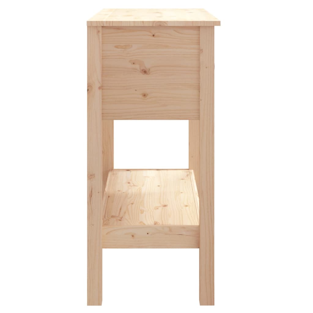 Tavolo Consolle 75x35x75 cm in Legno Massello di Pino | homemem39