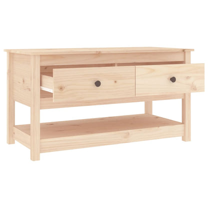 Tavolino da Salotto 102x49x55 cm in Legno Massello di Pino | homemem39