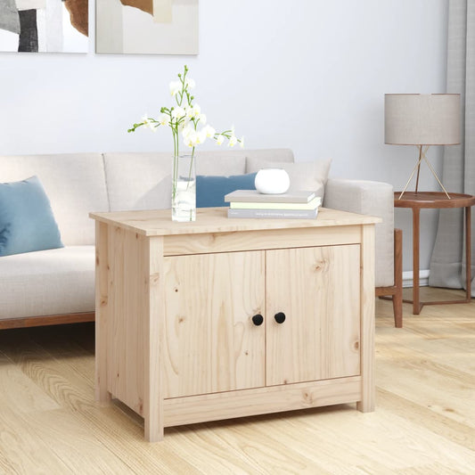 Tavolino da Salotto 71x49x55 cm in Legno Massello di Pino | homemem39