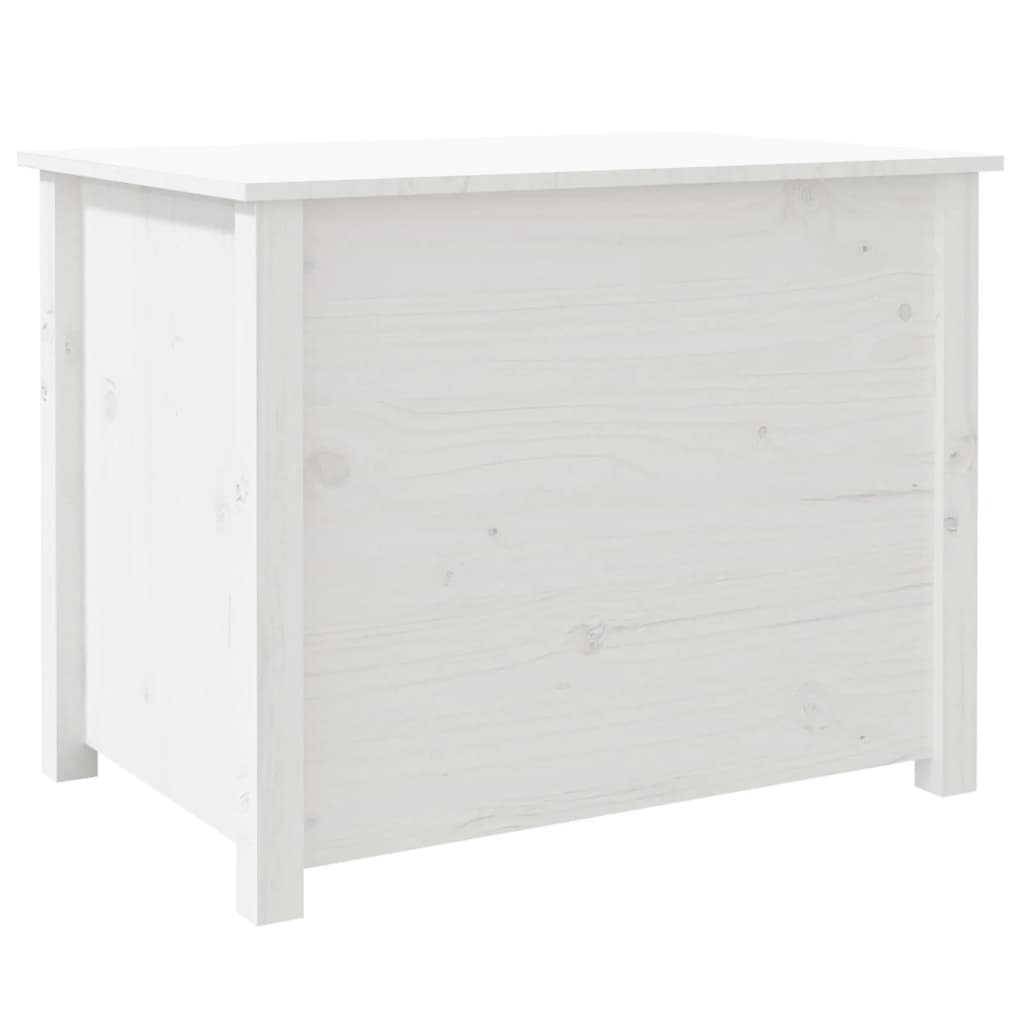 Tavolino da Salotto Bianco 71x49x55cm in Legno Massello di Pino | homemem39