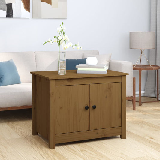 Tavolino da Salotto ambra 71x49x55 cm in Legno Massello di Pino | homemem39