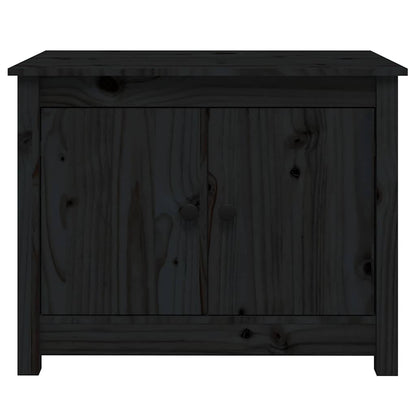Tavolino da Salotto Nero 71x49x55cm in Legno Massello di Pino | homemem39