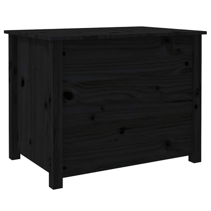 Tavolino da Salotto Nero 71x49x55cm in Legno Massello di Pino | homemem39