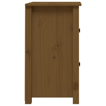 Comodino ambra 40x35x61,5 cm in Legno Massello di Pino - homemem39
