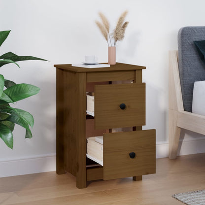 Comodino ambra 40x35x61,5 cm in Legno Massello di Pino - homemem39