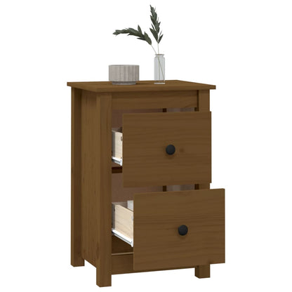 Comodino ambra 40x35x61,5 cm in Legno Massello di Pino - homemem39