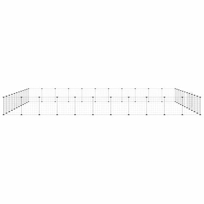 Animal Cage 44 Panels with Black Door 35x35 cm Steel