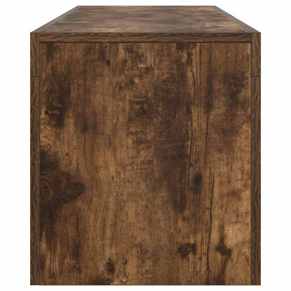 Mobile Porta TV con Luci LED Rovere Fumo 60x38,5x48 cm