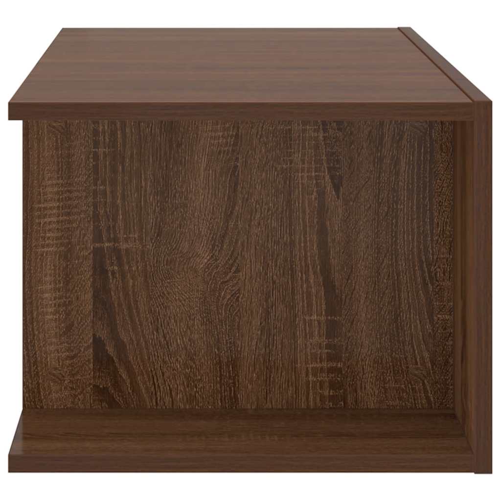 Mobile Porta TV con Luci LED Rovere Marrone 90x39x30 cm - homemem39