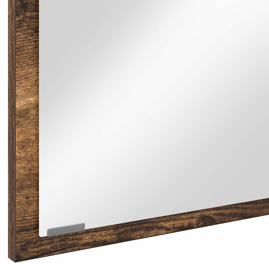 Specchio Rovere fumé 90 x 8,5 x 37 cm Legno multistrato | homemem39